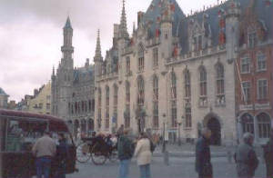 The main Market Square of Brugges