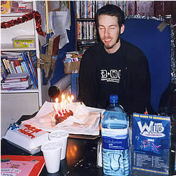 Me blowing out my birthday candles