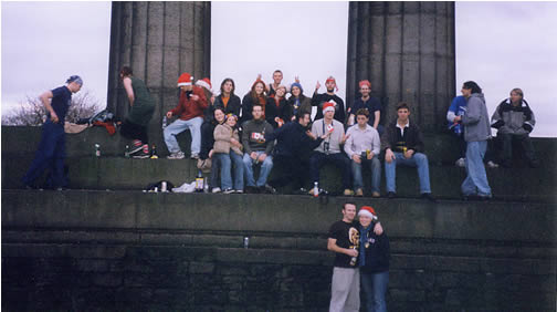 Christmas Day on Calton Hill