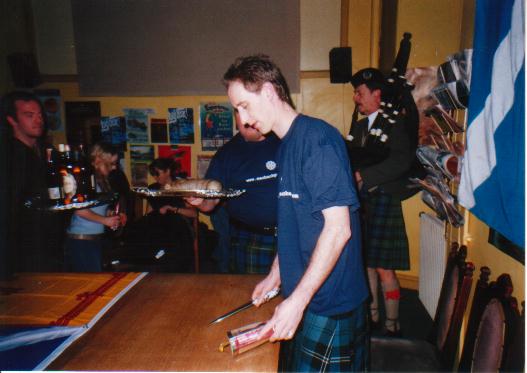 Piping in the Haggis