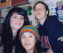 Jen (with the fringe), Michelle, and Lisa