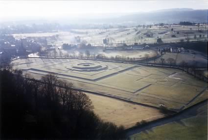 The King's Knot, once a formal terraced garden