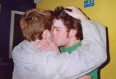 Are Kyle and Tim really kissing? You decide.