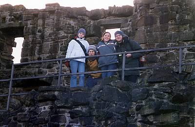 The gang at St. Andrews Castle