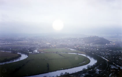 Stirling and its castle, from the Wallace Monument