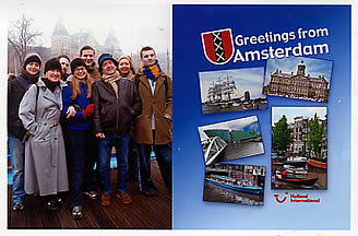 Staff on the trip to Amsterdam, Feb 2003