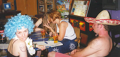 Beach party in the dining room