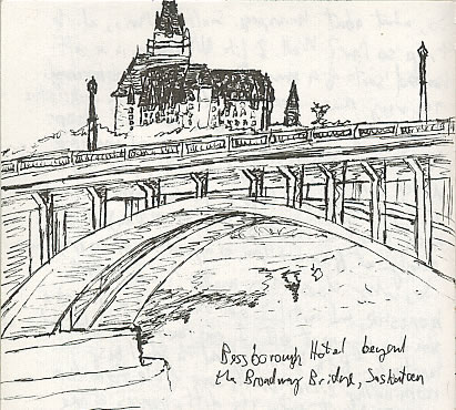 Bessborough Hotel & Broadway Bridge, Saskatoon