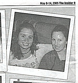 Bridge and Alison in the newspaper