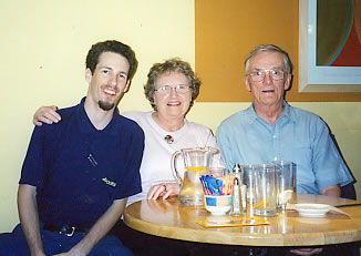 Me, Aunt Christine, and Uncle Ronald