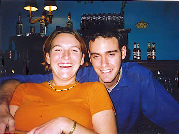 Georgie and Mark at the Cafe