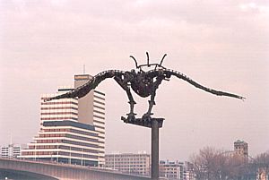 Mecha "Eagle" Statue in Cologne