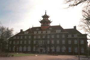 Pagoda atop Bishop's House, University of Nijmegen