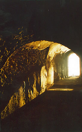 Sunset through the west gate of the Arena