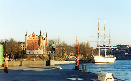 AF Chapman Hostel Boat at Anchor in Stockholm