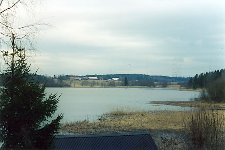 The lake behind Viberg at Annica's